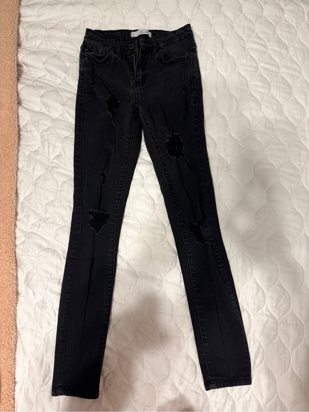 KanCan Black Ripped Skinny Jeans